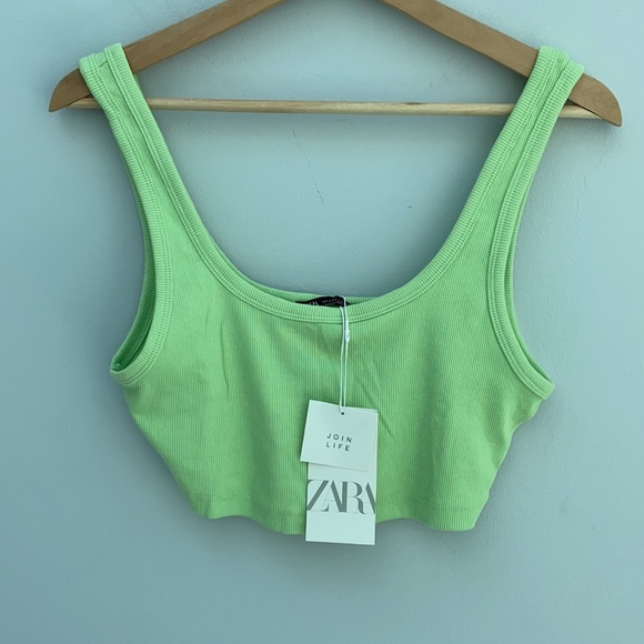 Zara Washed Effect Crop Top - Picture 4 of 6